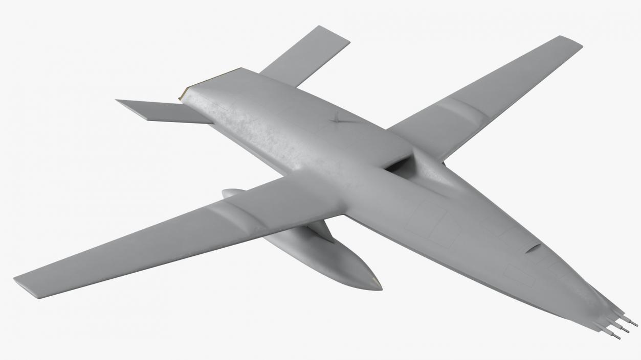 Aerial Refueling Drone Flight 3D model