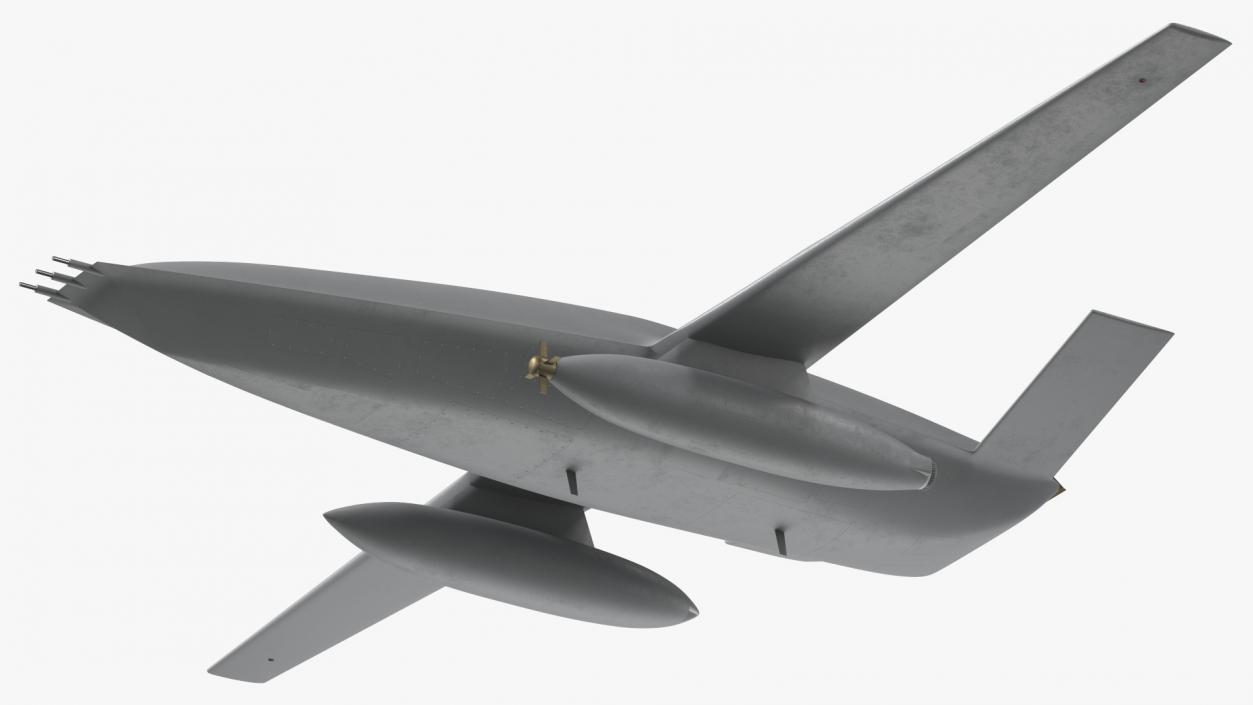 Aerial Refueling Drone Flight 3D model