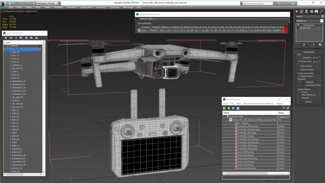 3D Drone UAV with Smart Controller