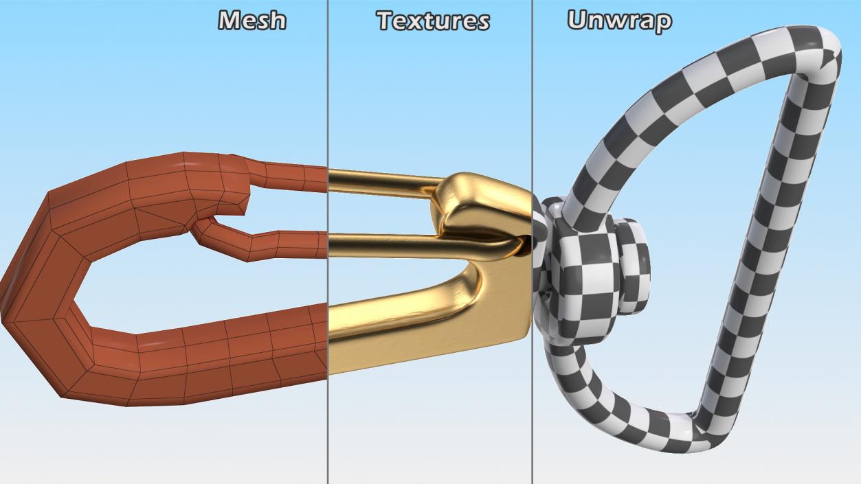 3D Snap Hooks Collection 2 model