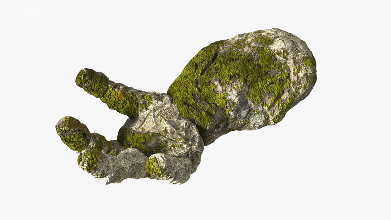 Stone Golem Hand Rigged for Maya 2 3D model