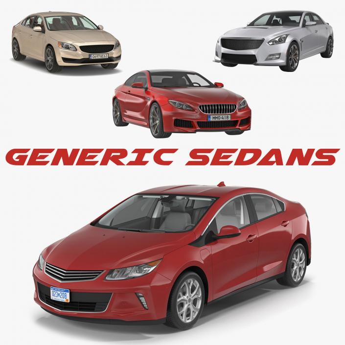 3D model Generic Sedans Collection