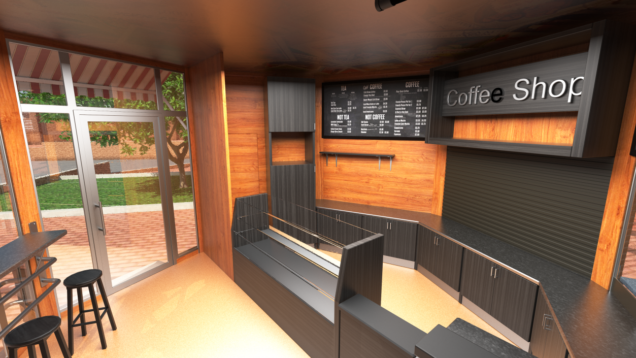 3D model Coffee Shop Building