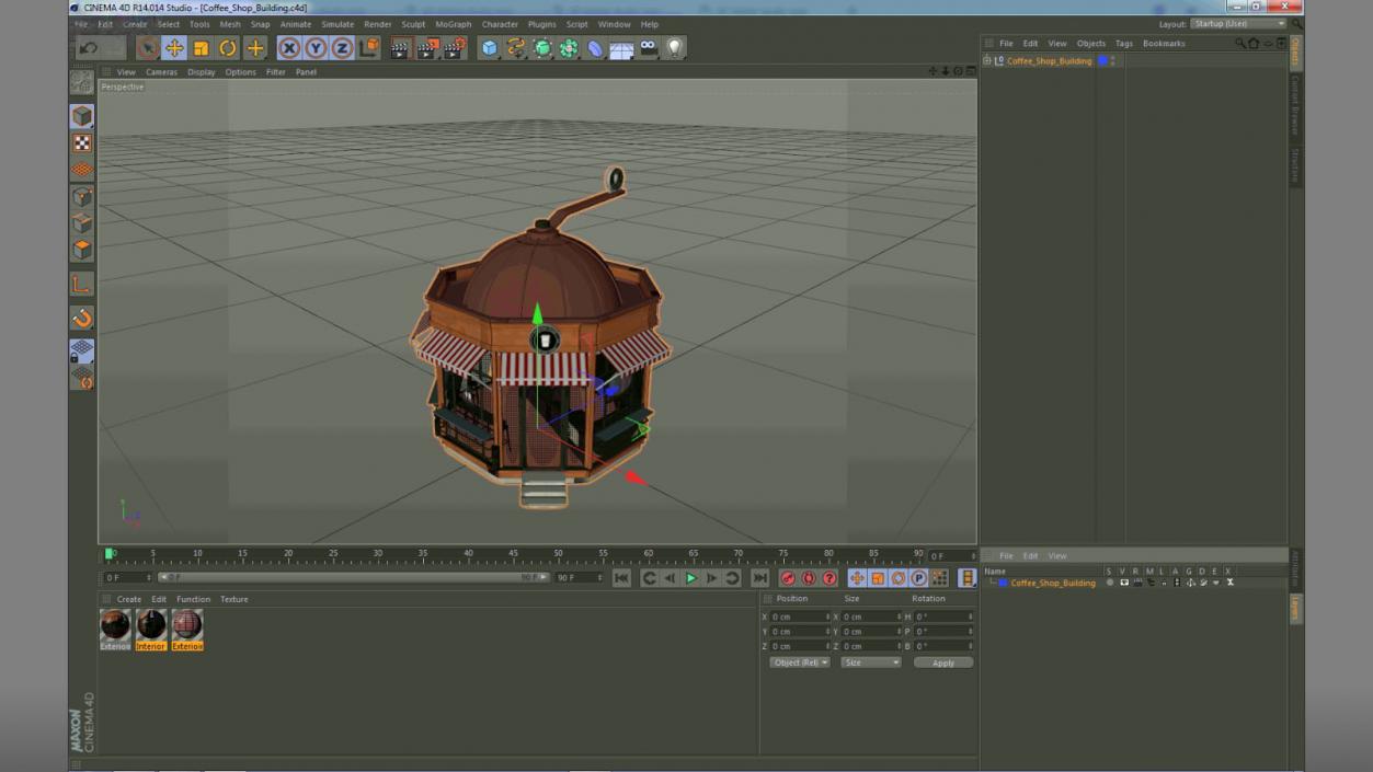 3D model Coffee Shop Building