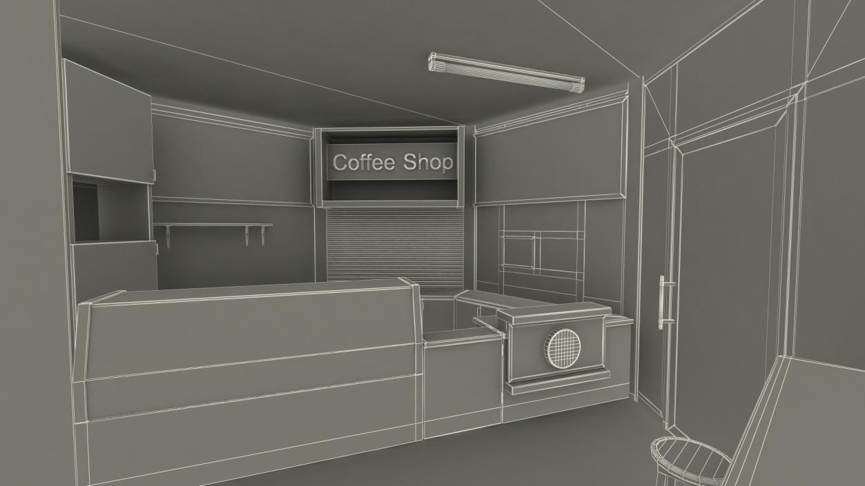 3D model Coffee Shop Building