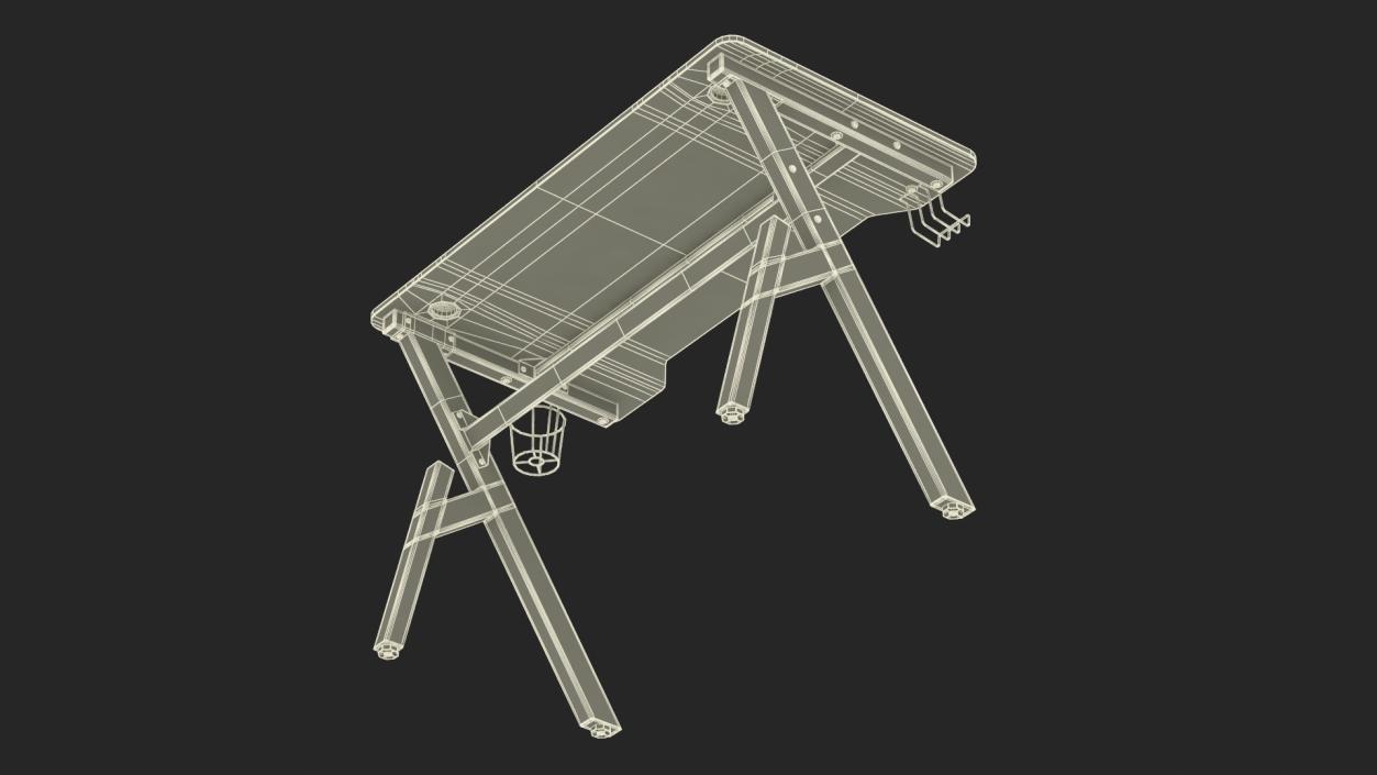 FDW Computer Gaming Desk 3D model