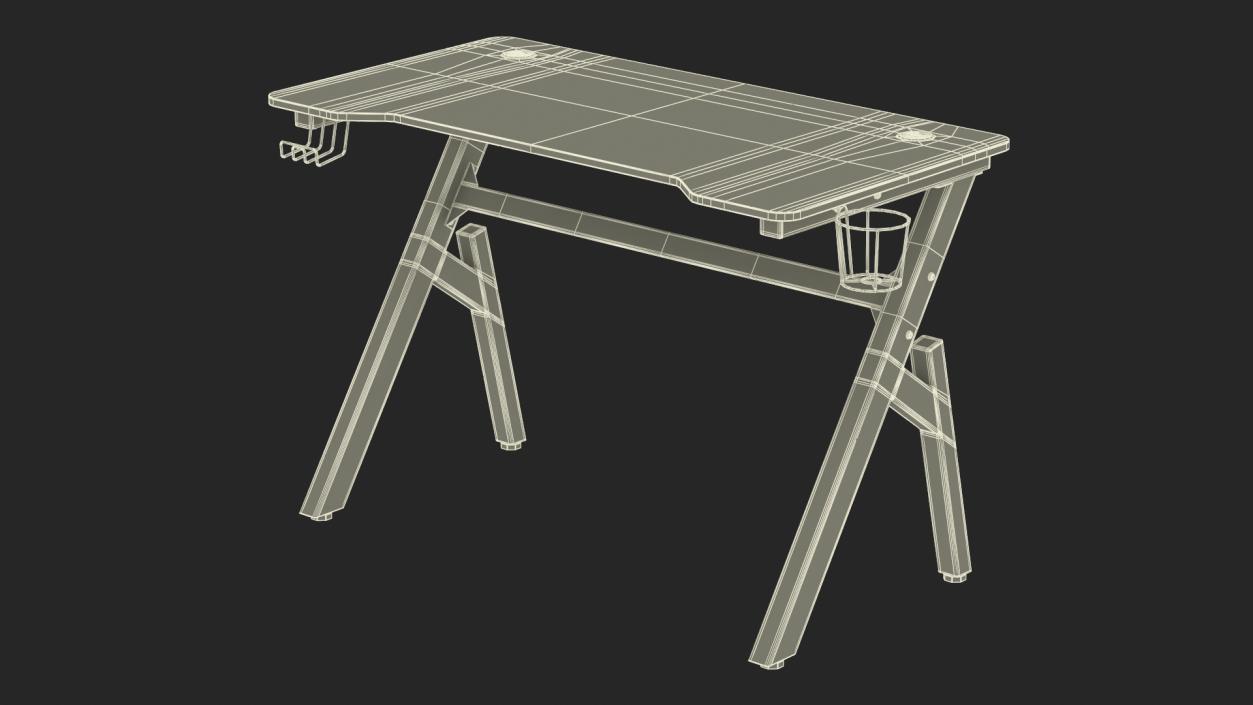 FDW Computer Gaming Desk 3D model