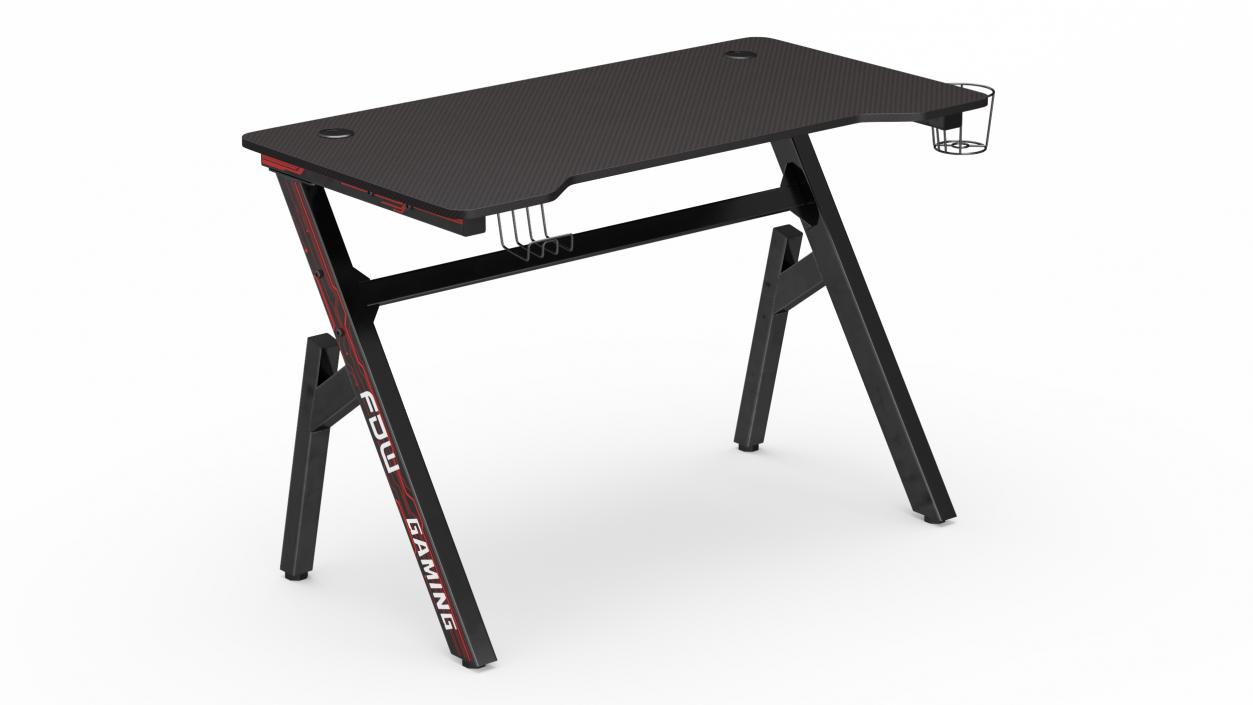 FDW Computer Gaming Desk 3D model