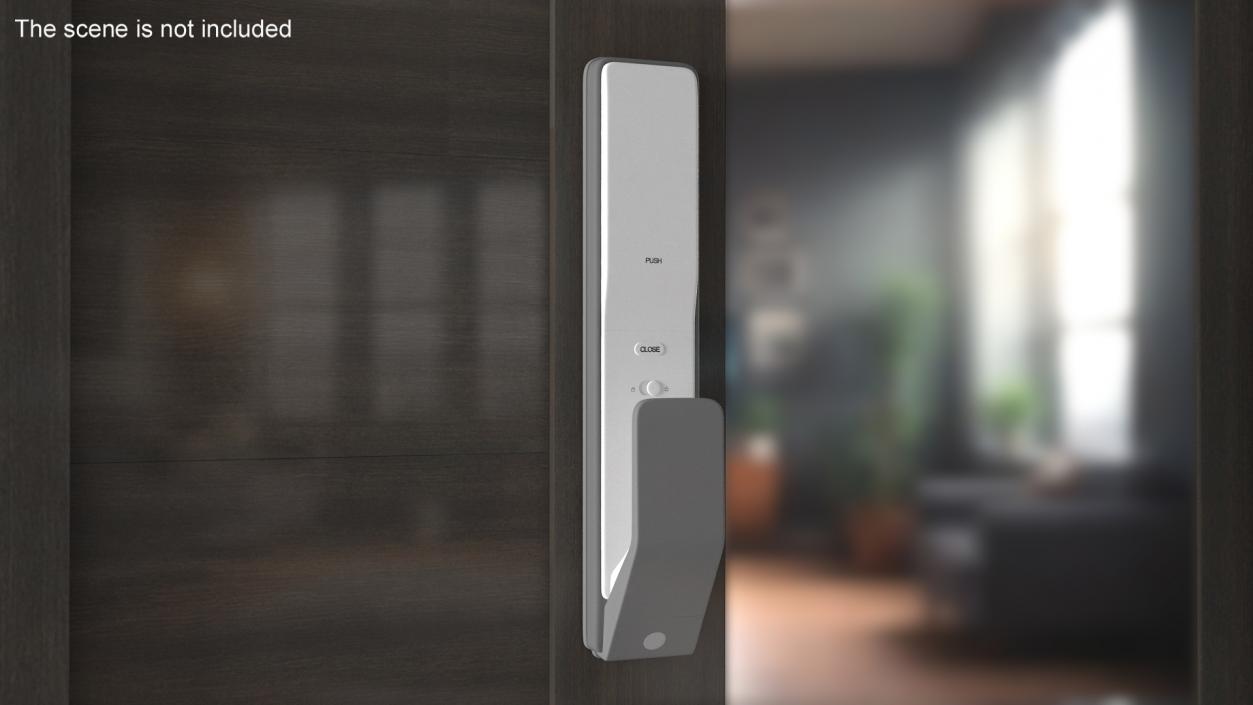 3D Smart Lock White 2 model