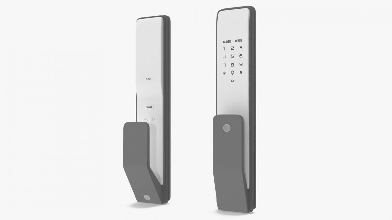 3D Smart Lock White 2 model