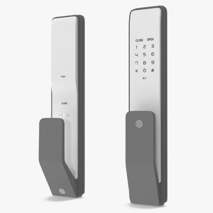 3D Smart Lock White 2 model