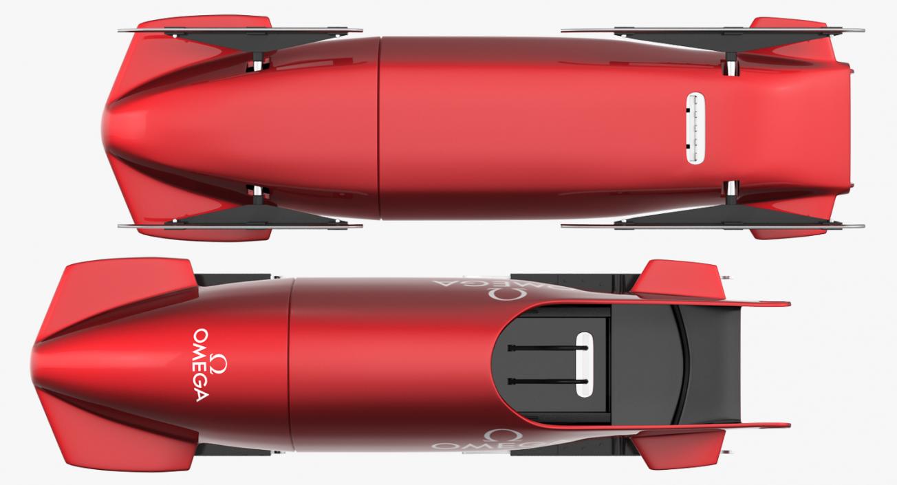 Bobsled Two Person Omega 3D model