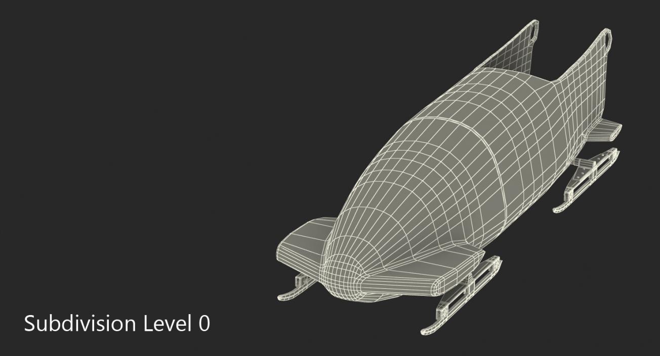 Bobsled Two Person Omega 3D model