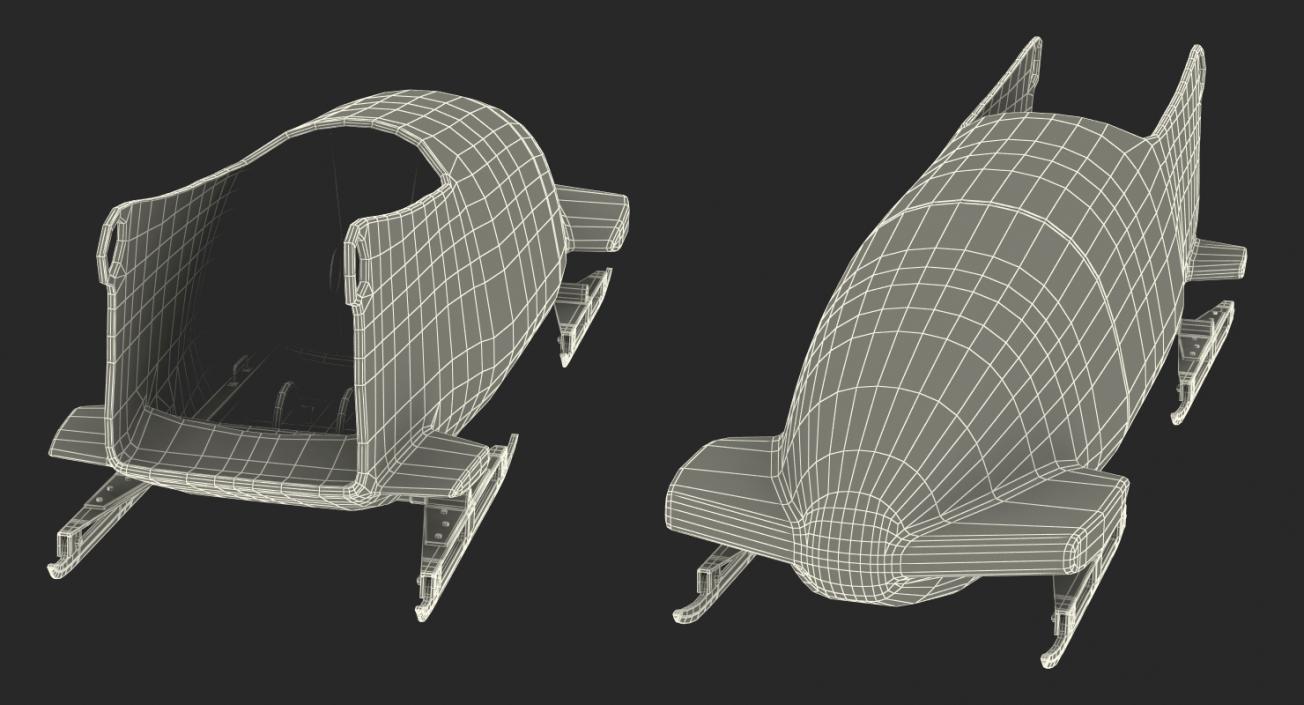 Bobsled Two Person Omega 3D model