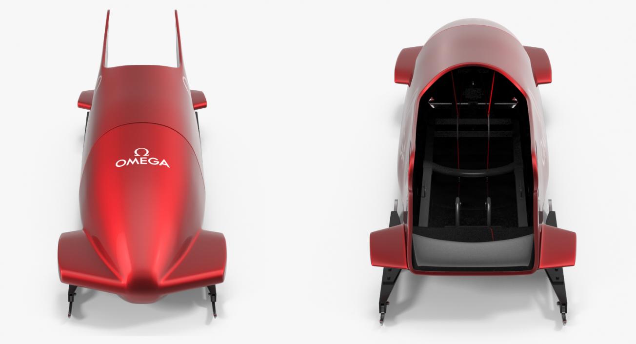 Bobsled Two Person Omega 3D model