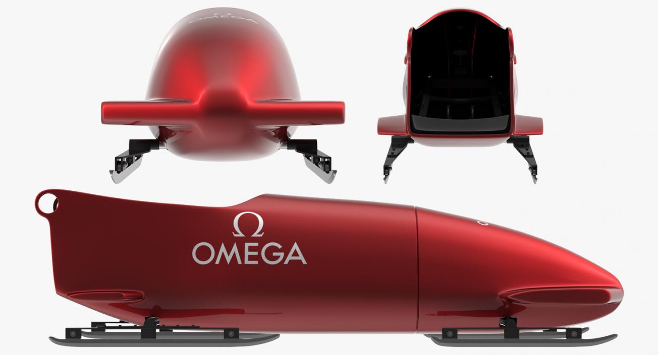 Bobsled Two Person Omega 3D model