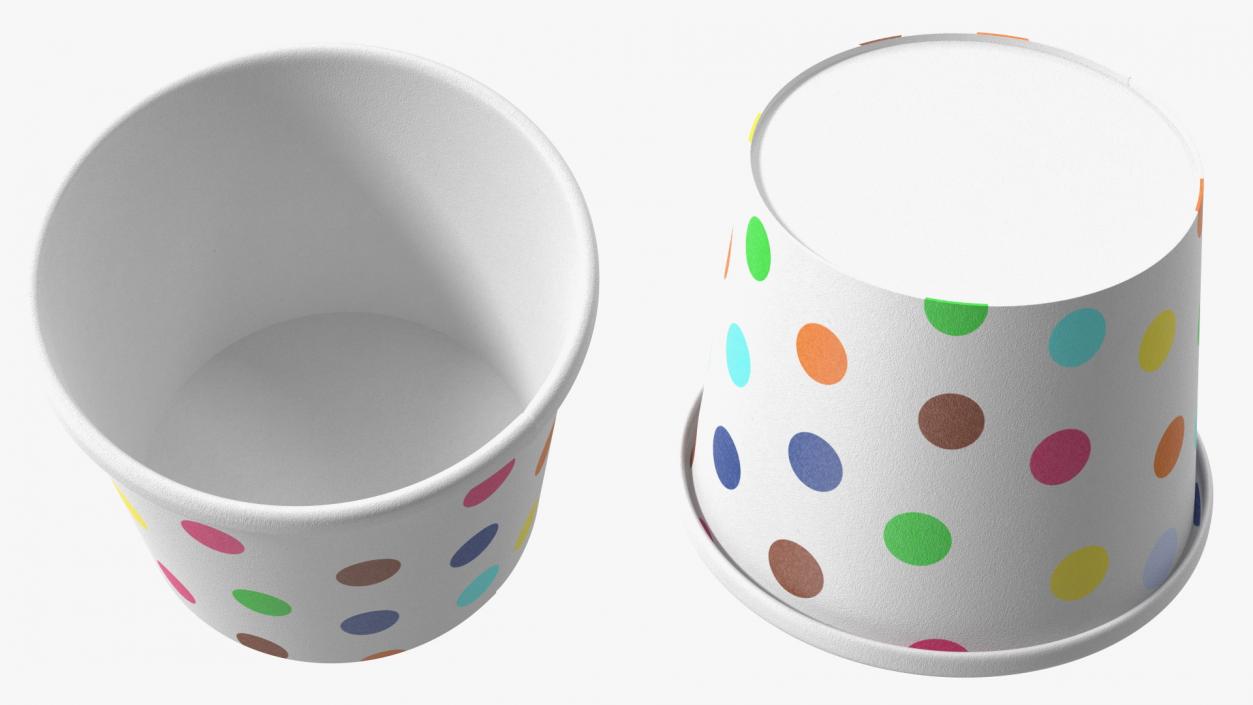 Empty Ice Cream Cup 3D model