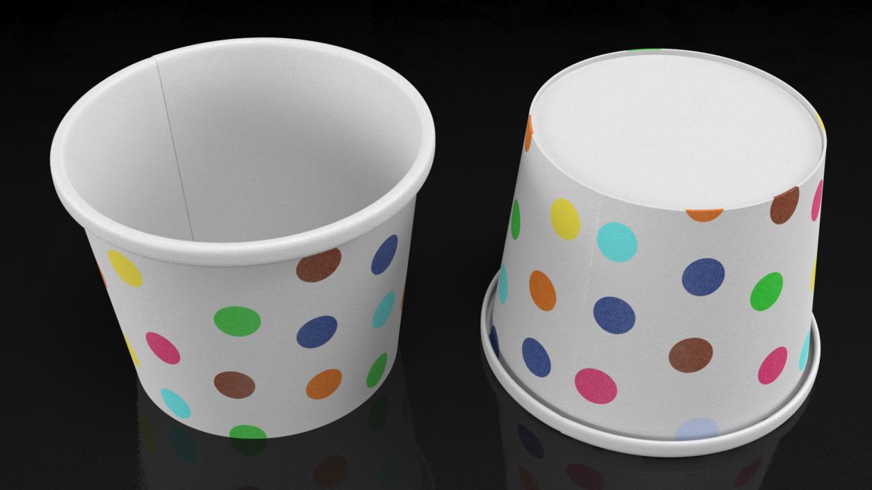 Empty Ice Cream Cup 3D model