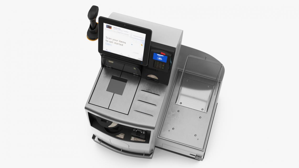 3D Retail Self Service Checkout Kiosk 2