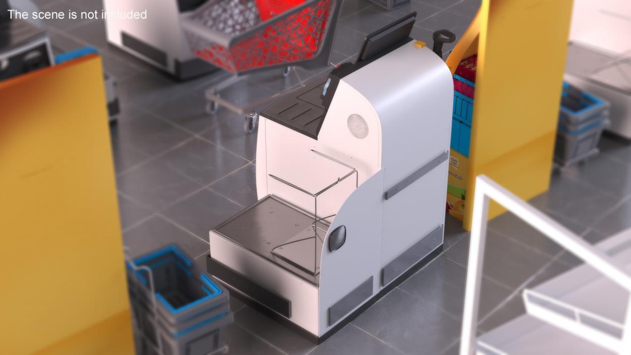 3D Retail Self Service Checkout Kiosk 2