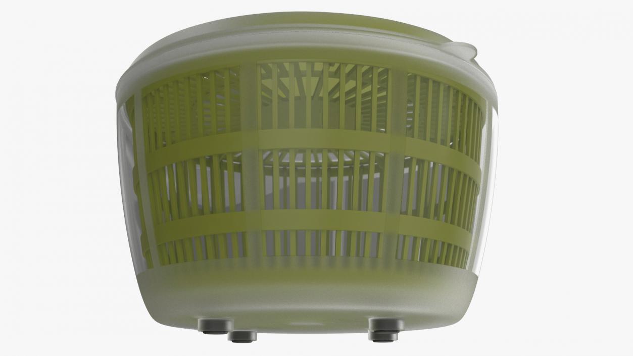 Plastic Salad Spinner Green 3D