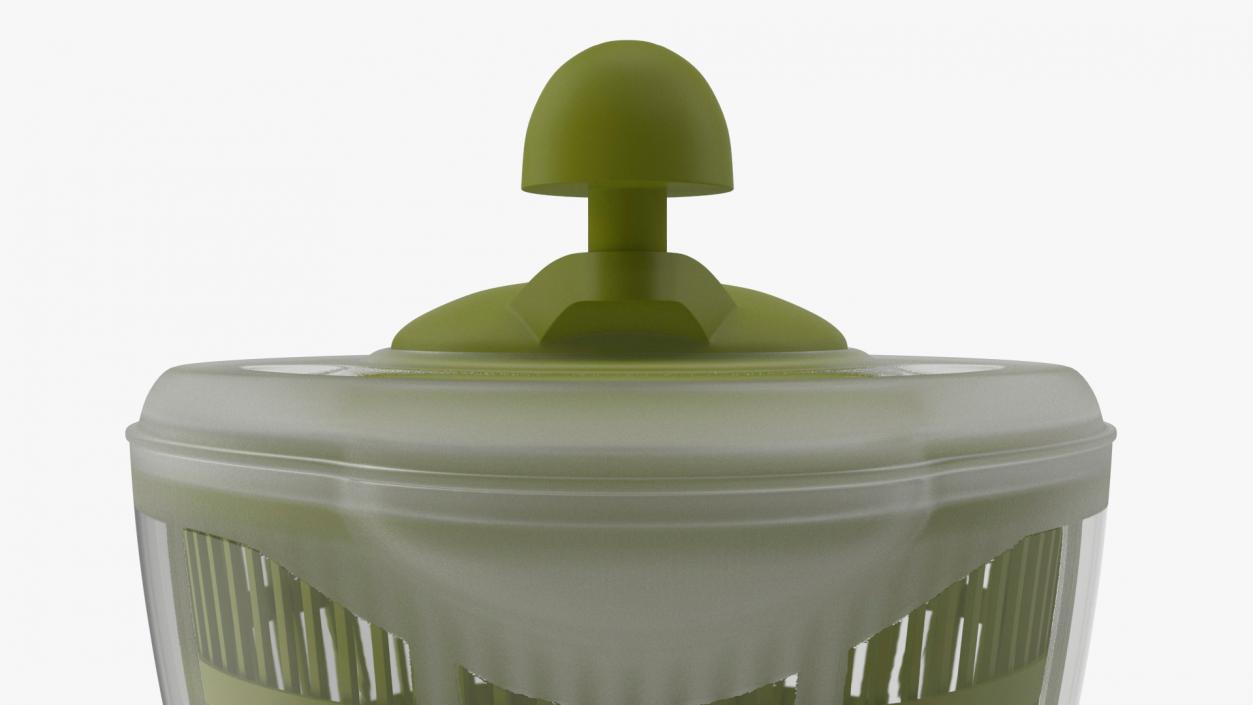 Plastic Salad Spinner Green 3D