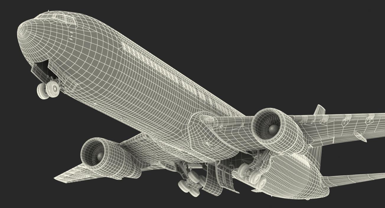 Boeing 767-300 Generic Rigged 3D model