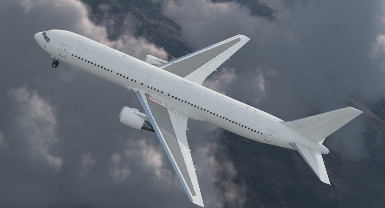 Boeing 767-300 Generic Rigged 3D model