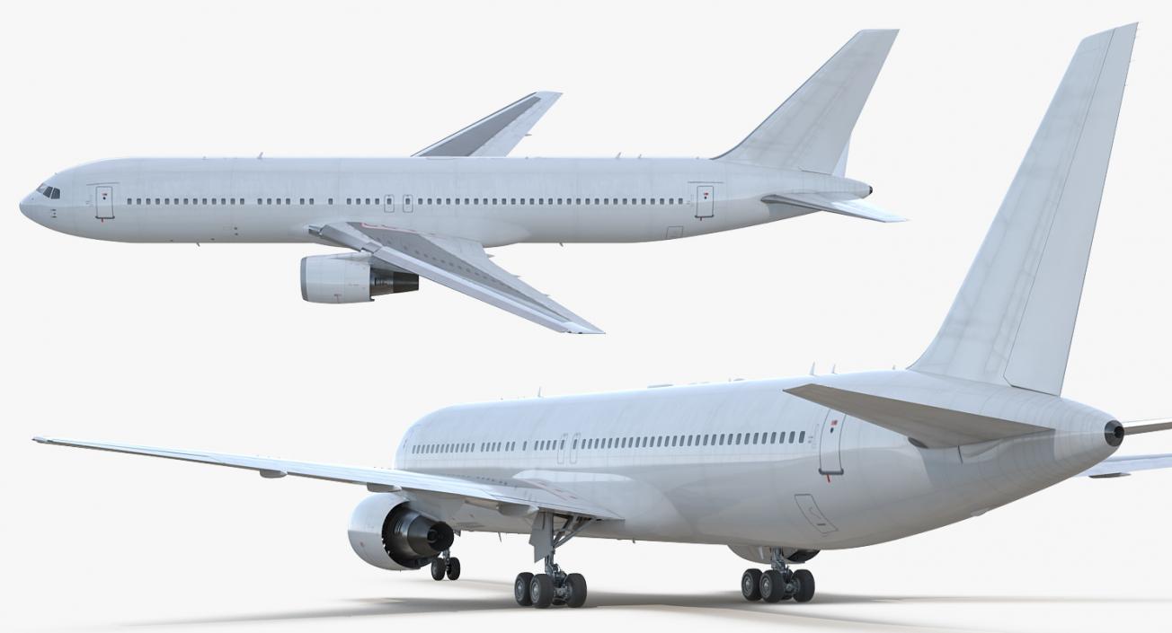 Boeing 767-300 Generic Rigged 3D model