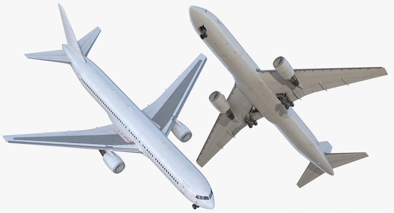 Boeing 767-300 Generic Rigged 3D model