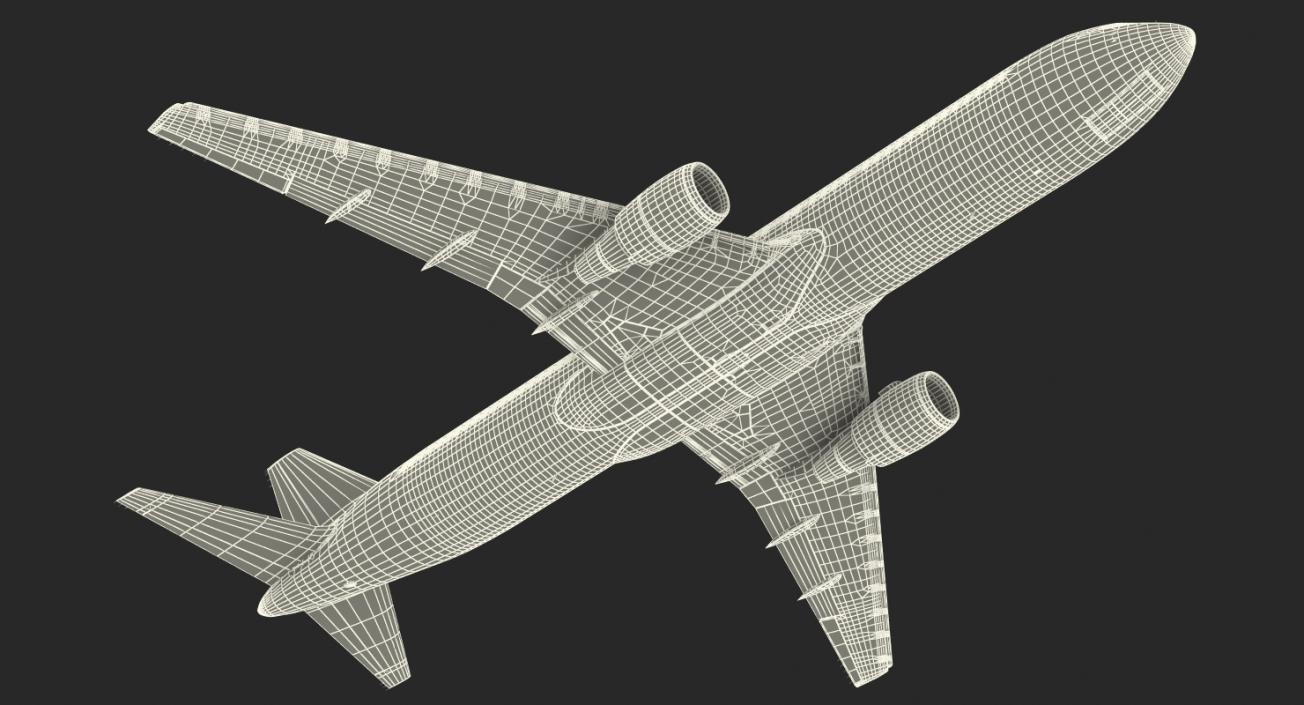 Boeing 767-300 Generic Rigged 3D model