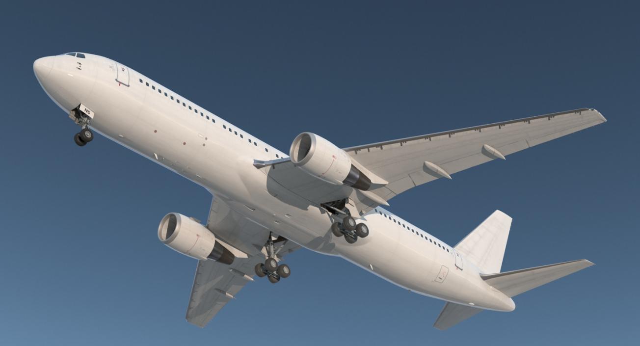 Boeing 767-300 Generic Rigged 3D model