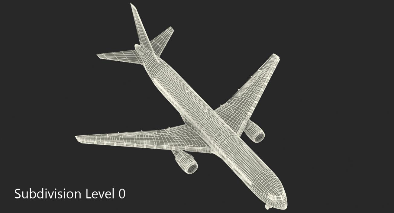 Boeing 767-300 Generic Rigged 3D model