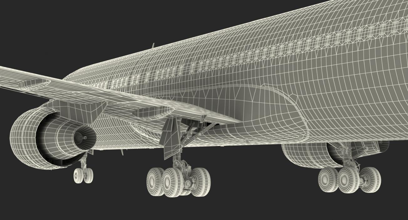 Boeing 767-300 Generic Rigged 3D model