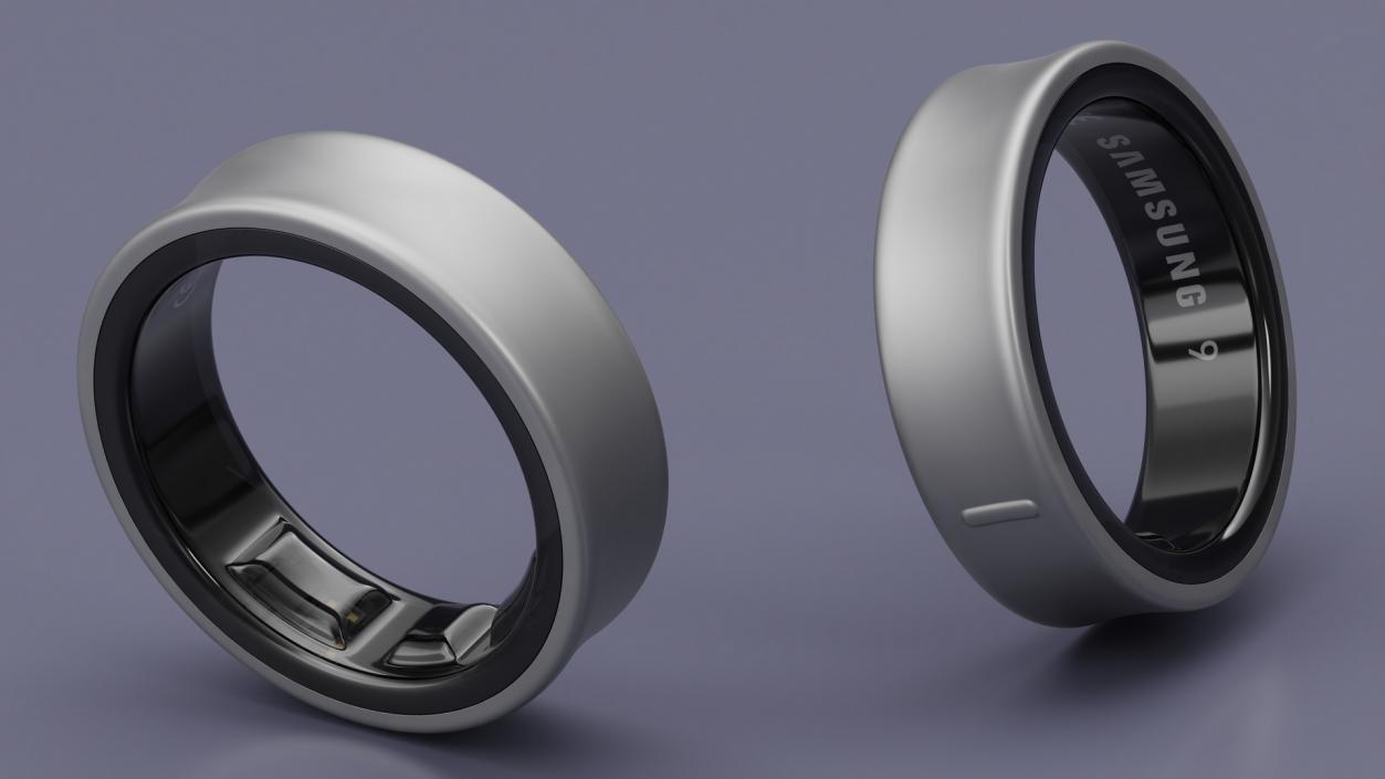 3D model Samsung Galaxy Ring Titanium Silver