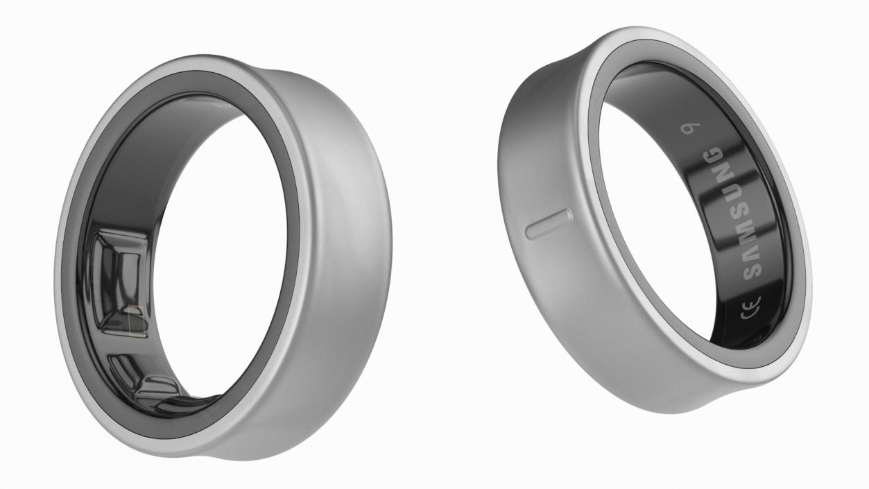 3D model Samsung Galaxy Ring Titanium Silver