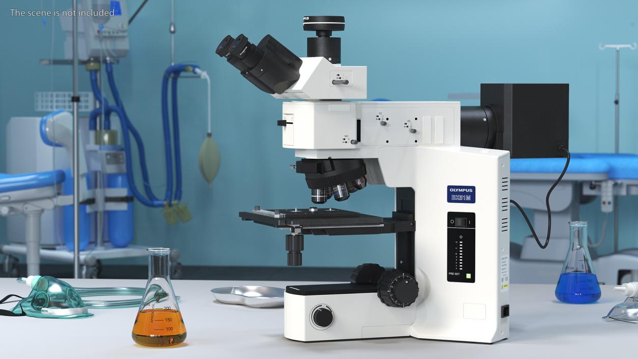 3D model Reflected Light Microscope Olympus BX51M