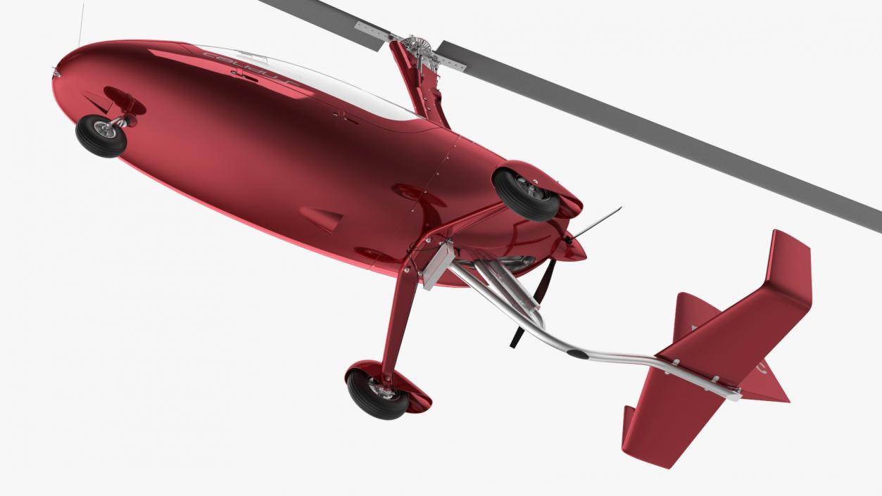 Autogyro Calidus 912 Red 3D model