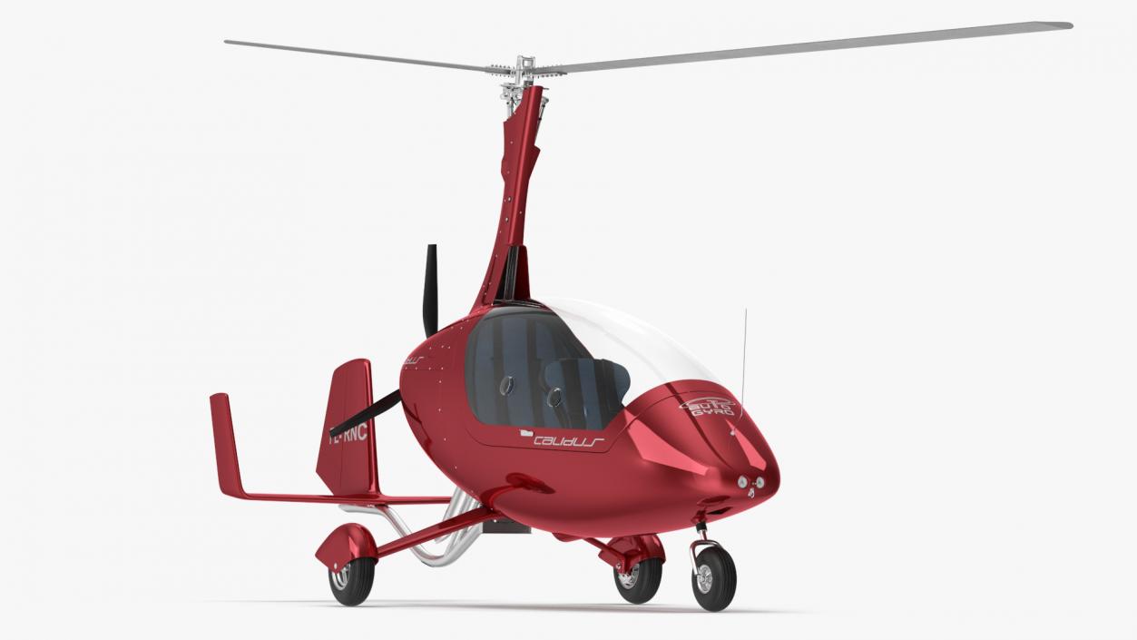 Autogyro Calidus 912 Red 3D model