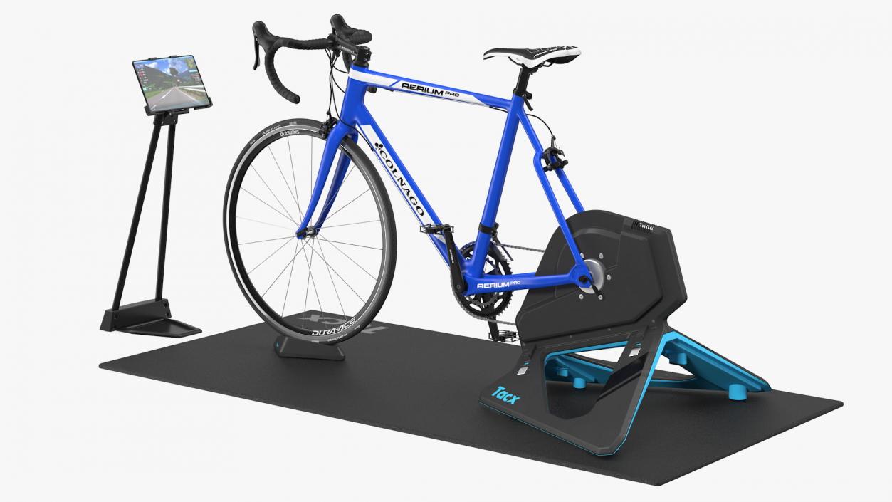 3D Tacx NEO 2T Smart Trainer And Bike Rigged