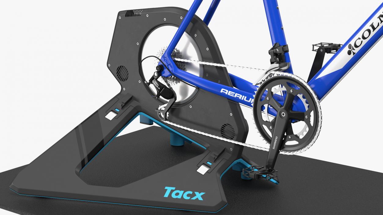 3D Tacx NEO 2T Smart Trainer And Bike Rigged