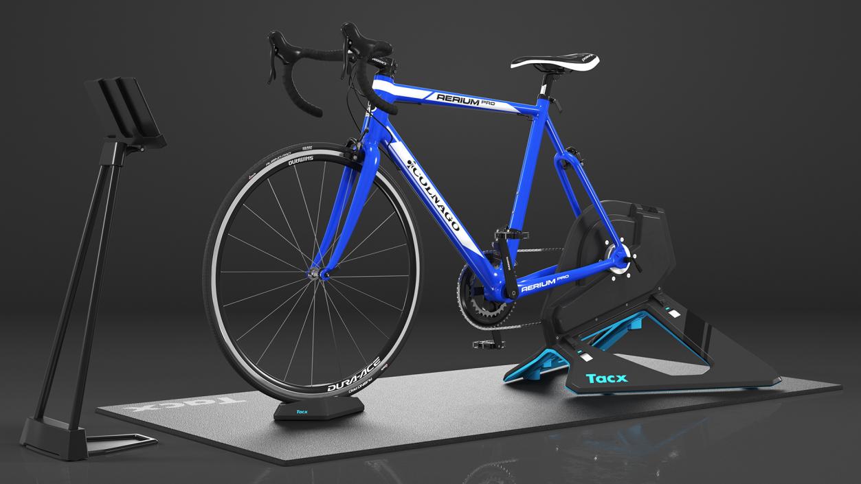 3D Tacx NEO 2T Smart Trainer And Bike Rigged