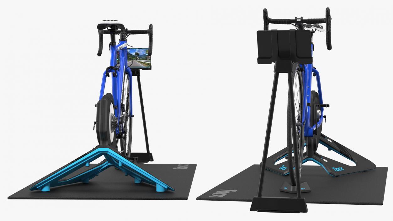 3D Tacx NEO 2T Smart Trainer And Bike Rigged