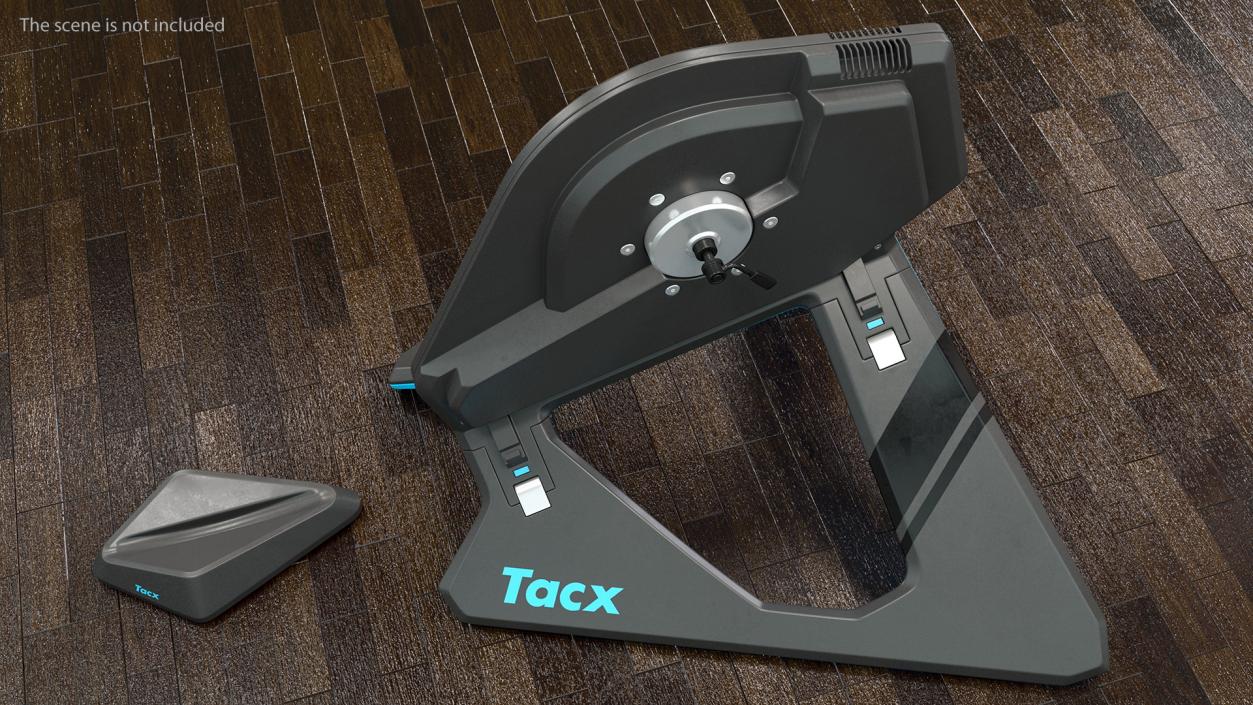 3D Tacx NEO 2T Smart Trainer And Bike Rigged