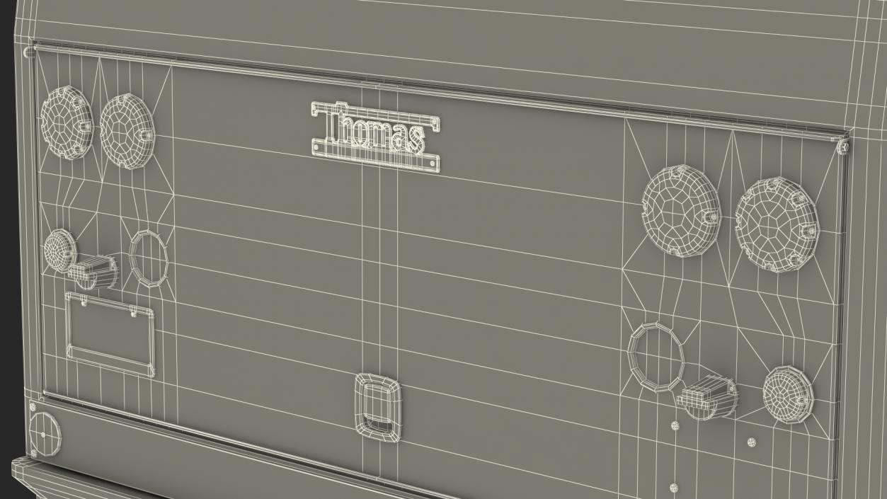 3D Thomas Saf T Liner Prison Transport Bus Rigged