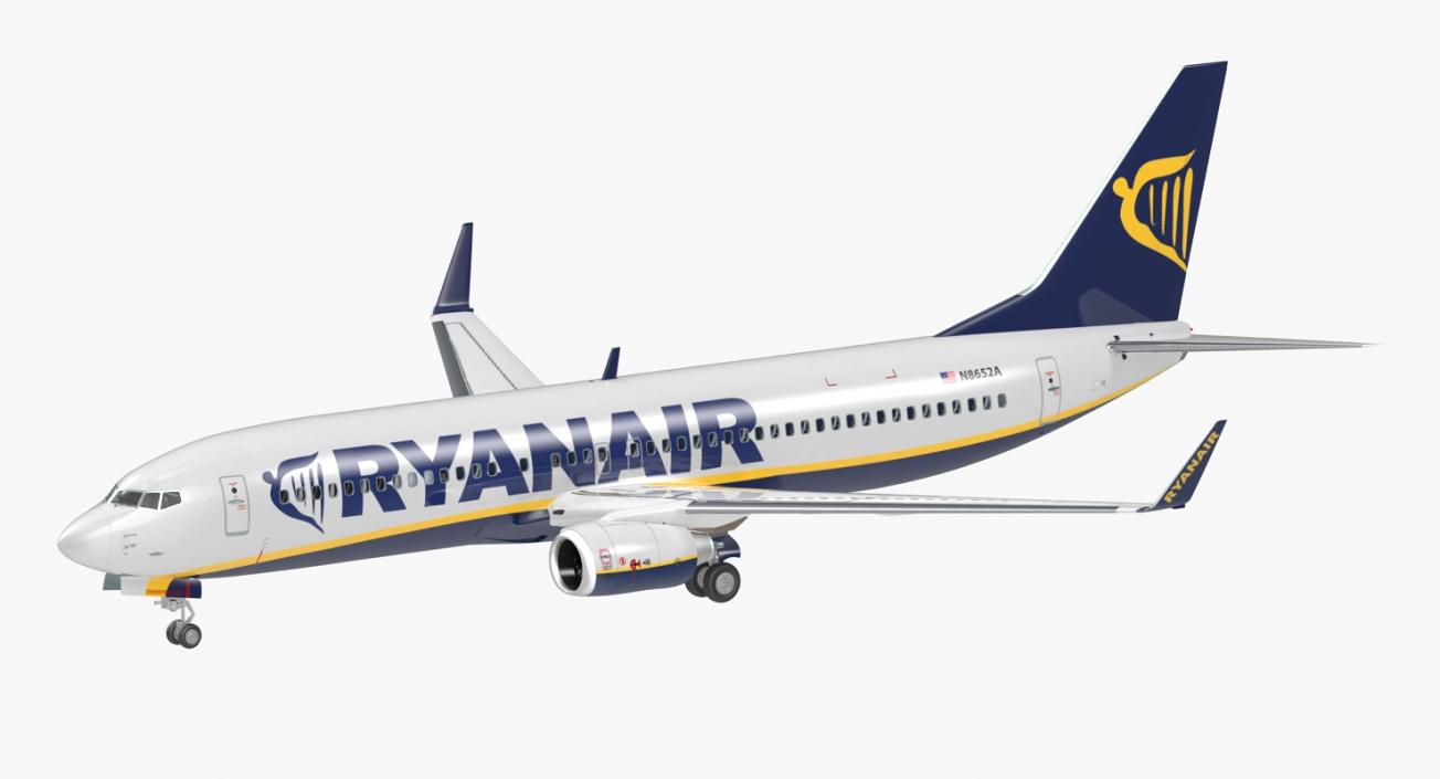 3D Boeing 737-800 with Interior Ryanair