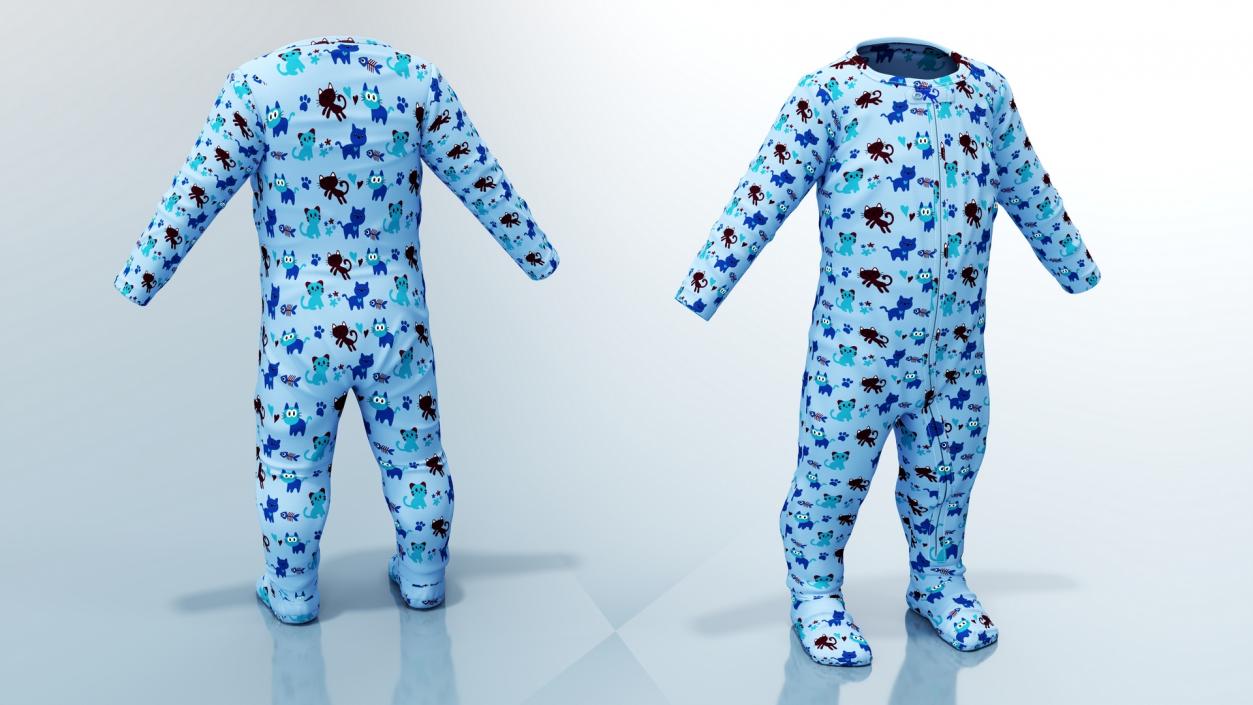 3D model Full Bodysuit for Toddler