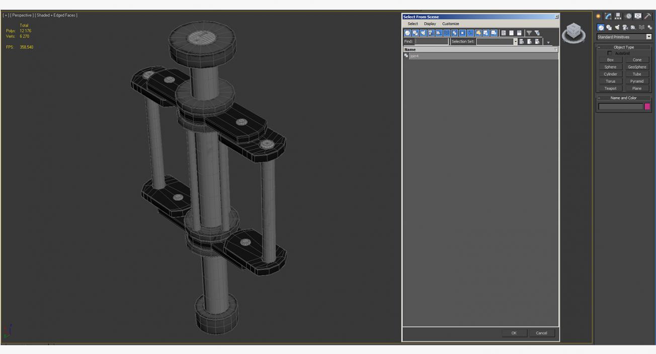 3D Industrial Painted Joint 4