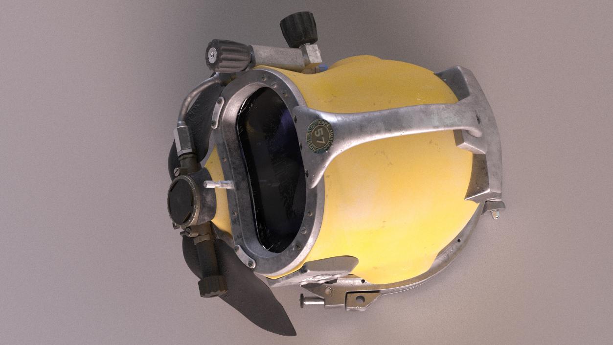 Diving Helmet Kirby Morgan 57 Used 3D model