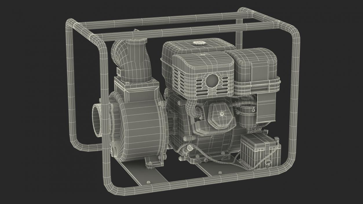 Thornado Petrol Water Transfer Pump 2 3D